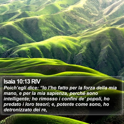 Isaia 10:13 RIV Bible Verse Image
