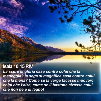 Isaia 10:15 RIV Bible Verse Image