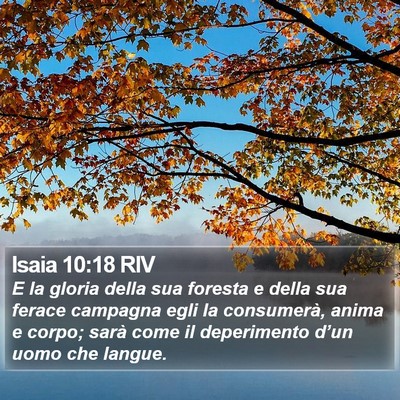 Isaia 10:18 RIV Bible Verse Image