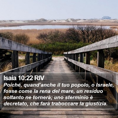 Isaia 10:22 RIV Bible Verse Image