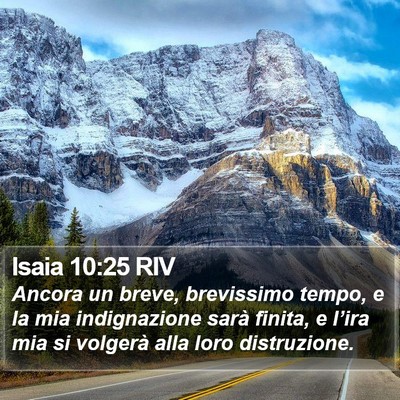 Isaia 10:25 RIV Bible Verse Image