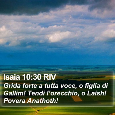 Isaia 10:30 RIV Bible Verse Image