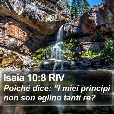 Isaia 10:8 RIV Bible Verse Image