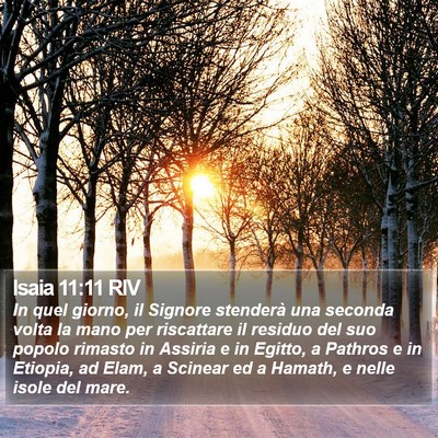 Isaia 11:11 RIV Bible Verse Image