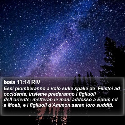 Isaia 11:14 RIV Bible Verse Image