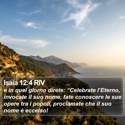 Isaia 12:4 RIV Bible Verse Image