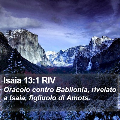 Isaia 13:1 RIV Bible Verse Image