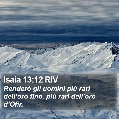 Isaia 13:12 RIV Bible Verse Image