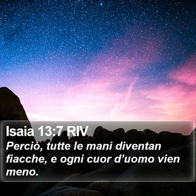Isaia 13:7 RIV Bible Verse Image