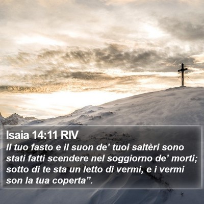 Isaia 14:11 RIV Bible Verse Image