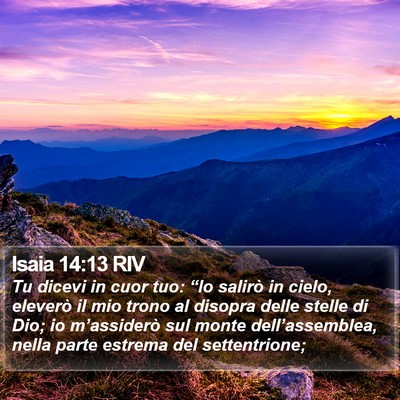 Isaia 14:13 RIV Bible Verse Image