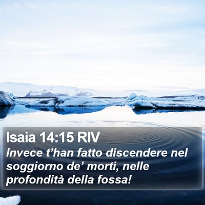Isaia 14:15 RIV Bible Verse Image