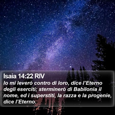 Isaia 14:22 RIV Bible Verse Image