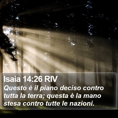 Isaia 14:26 RIV Bible Verse Image