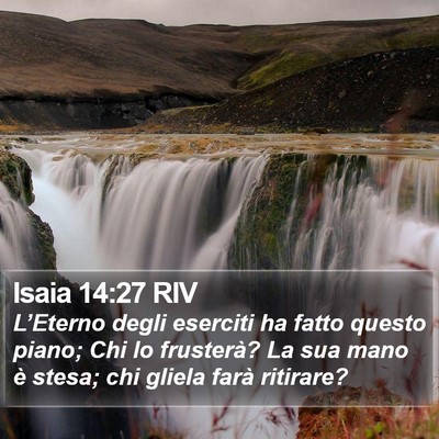 Isaia 14:27 RIV Bible Verse Image