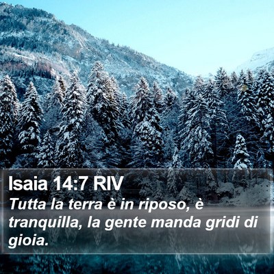 Isaia 14:7 RIV Bible Verse Image