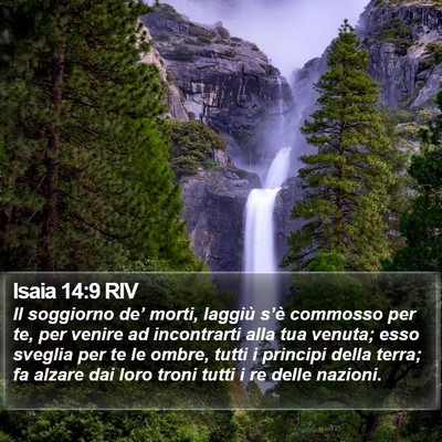 Isaia 14:9 RIV Bible Verse Image