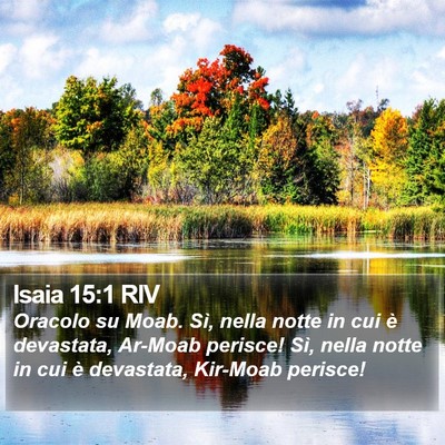 Isaia 15:1 RIV Bible Verse Image
