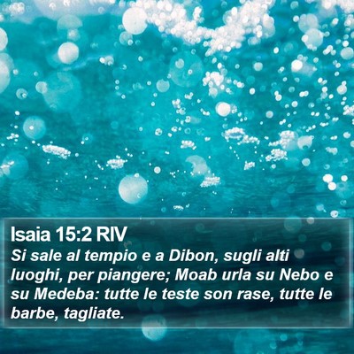 Isaia 15:2 RIV Bible Verse Image