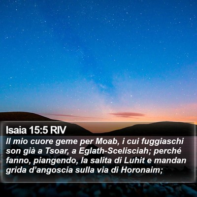 Isaia 15:5 RIV Bible Verse Image