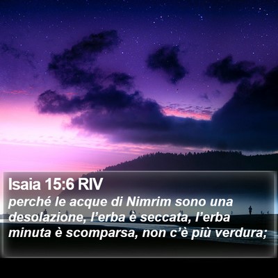 Isaia 15:6 RIV Bible Verse Image