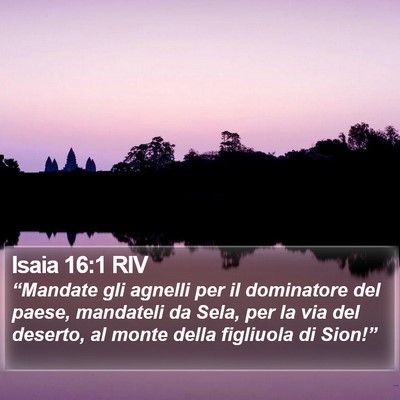 Isaia 16:1 RIV Bible Verse Image