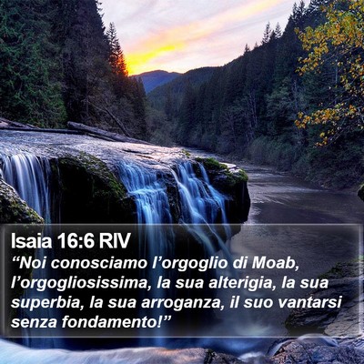Isaia 16:6 RIV Bible Verse Image