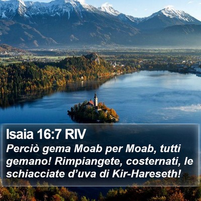 Isaia 16:7 RIV Bible Verse Image