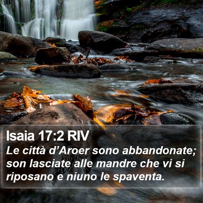 Isaia 17:2 RIV Bible Verse Image