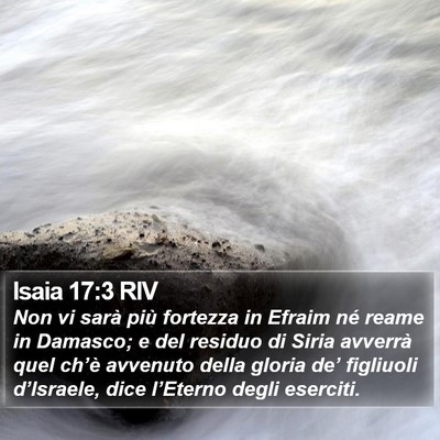 Isaia 17:3 RIV Bible Verse Image