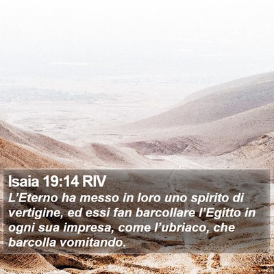 Isaia 19:14 RIV Bible Verse Image