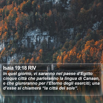 Isaia 19:18 RIV Bible Verse Image
