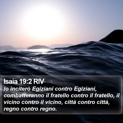 Isaia 19:2 RIV Bible Verse Image