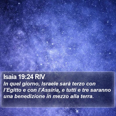Isaia 19:24 RIV Bible Verse Image