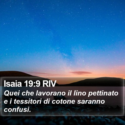 Isaia 19:9 RIV Bible Verse Image
