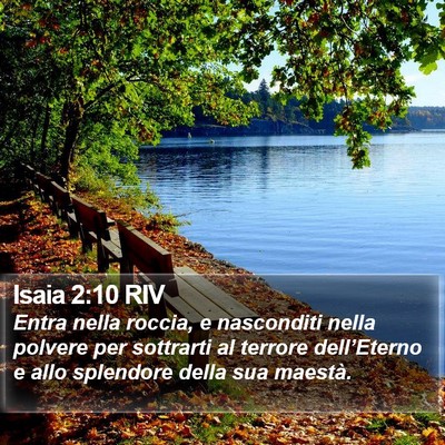 Isaia 2:10 RIV Bible Verse Image