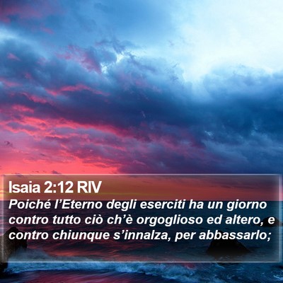 Isaia 2:12 RIV Bible Verse Image
