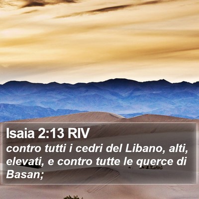 Isaia 2:13 RIV Bible Verse Image