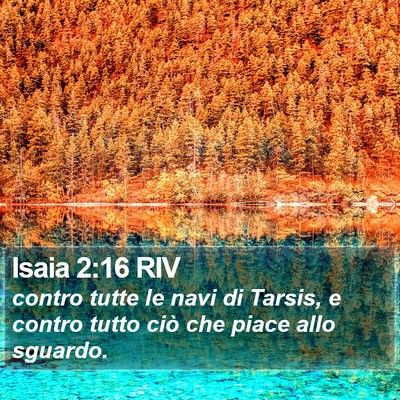 Isaia 2:16 RIV Bible Verse Image