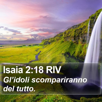 Isaia 2:18 RIV Bible Verse Image