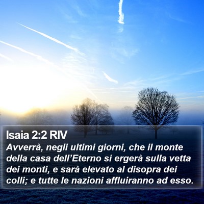 Isaia 2:2 RIV Bible Verse Image