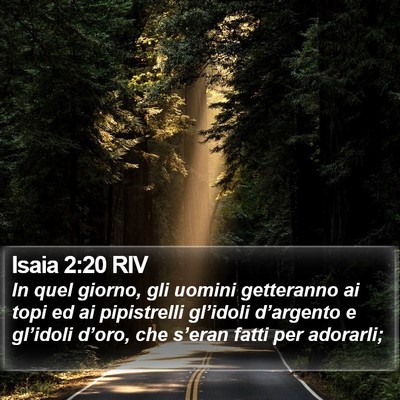 Isaia 2:20 RIV Bible Verse Image