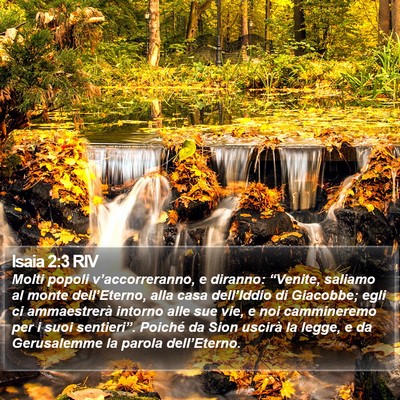 Isaia 2:3 RIV Bible Verse Image
