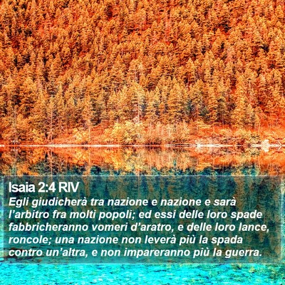 Isaia 2:4 RIV Bible Verse Image