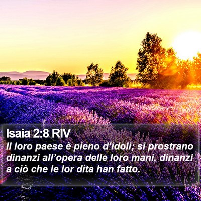 Isaia 2:8 RIV Bible Verse Image