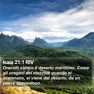 Isaia 21:1 RIV Bible Verse Image