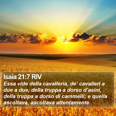 Isaia 21:7 RIV Bible Verse Image