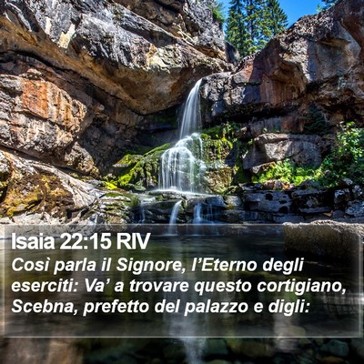 Isaia 22:15 RIV Bible Verse Image