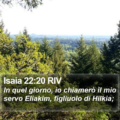 Isaia 22:20 RIV Bible Verse Image