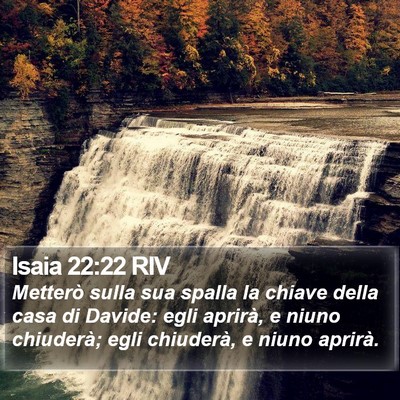 Isaia 22:22 RIV Bible Verse Image